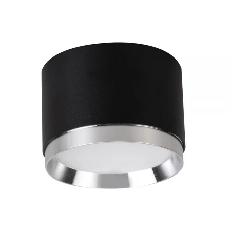 Светильник потолочный Feron Barrel DUET HL459 12W, 230V,GX53, черный + хром IP20
