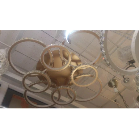 Люстра светодиодная  74570.01.02.08 с ПДУ 456 Вт. Хрусталь/Золото