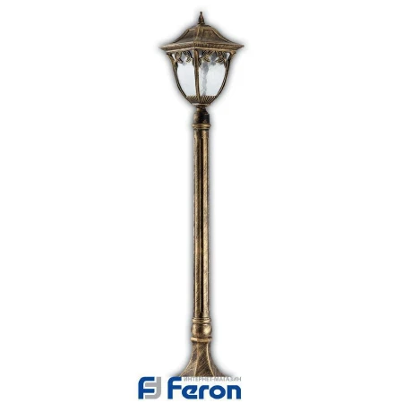 Светильник садово-парковый, 100w 220v e27  черное золото , ip44 , pl4086