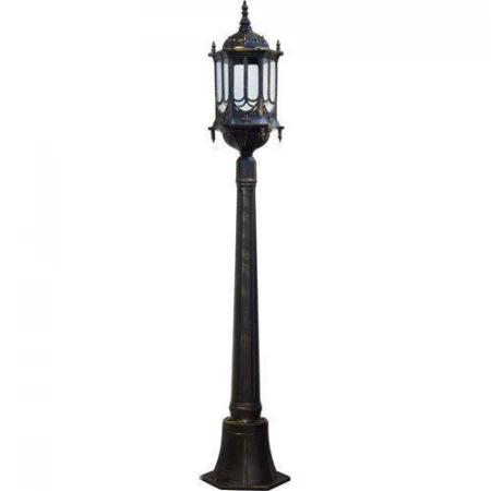Светильник садово-парковый, 60w 230v e27 1.20m черное золото, pl117