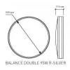 Управляемый светодиодный светильник BALANCE DOUBLE 95W R-500-WHITE/SILVER-220-IP44 с пультом ДУ Maysun Astrella Estares Управляемый светодиодный светильник BALANCE DOUBLE 95W R-500-WHITE/SILVER-220-IP44 с пультом ДУ Maysun Astrella Estares
