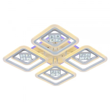 Светодиодная люстра 18024/4+4D WHT