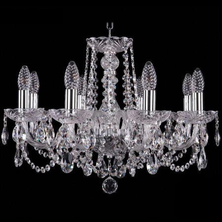 Хрустальная люстра Bohemia Ivele Crystal 1402/8/195/Ni