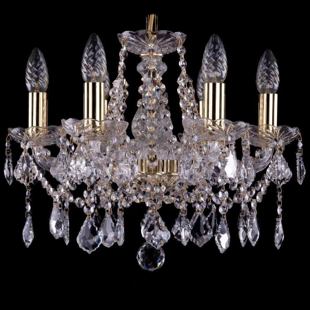 Хрустальная люстра Bohemia Ivele Crystal 1413/6/141/G/Leafs