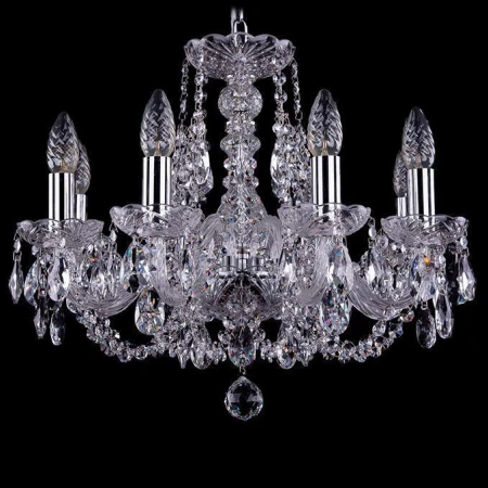 Хрустальная люстра Bohemia Ivele Crystal 1406/8/160/Ni