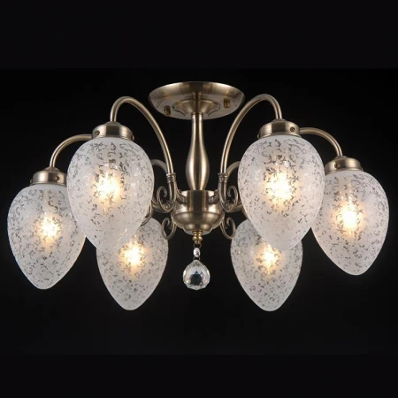 Люстра Natali Kovaltseva ZARAGOZA 81050-6C ANTIQUE BRASS