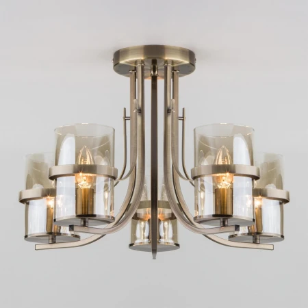 Потолочная люстра Eurosvet 60085/5 античная бронза