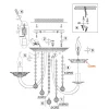 Потолочная люстра Odeon Light Barra 2698/5C