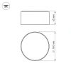Потолочный светодиодный светильник Arlight SP-Rondo-140A-18W Warm White 022226 Потолочный светодиодный светильник Arlight SP-Rondo-140A-18W Warm White 022226