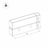 Трековый светодиодный светильник Arlight Mag-Laser-Fold-45-S480-18W Warm3000 026978