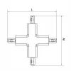 Коннектор X-образный Lightstar Barra 504146