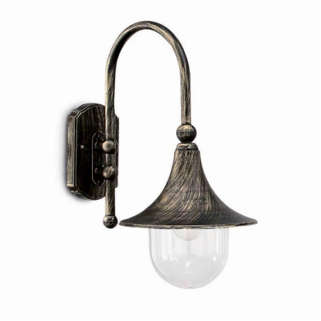 Уличный настенный светильник Ideal Lux Cima Ap1 Nero Antico